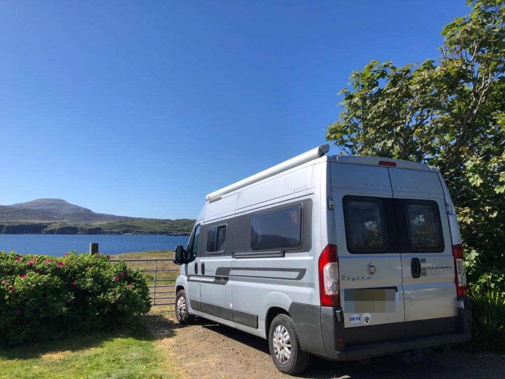 Carole's Autocruise Rhythm on the Isle of Skye